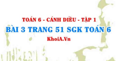 Bài 3 trang 51 SGK Toán 6 tập 1 Cánh Diều